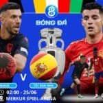 Soi kèo Albania vs Tây Ban Nha 02h00 ngày 25/06