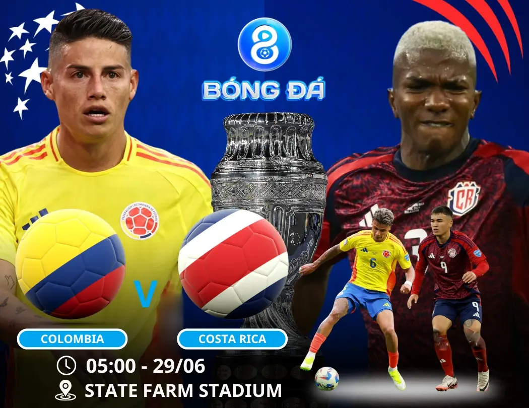 Soi kèo Colombia vs Costa Rica 05h00 ngày 29/06