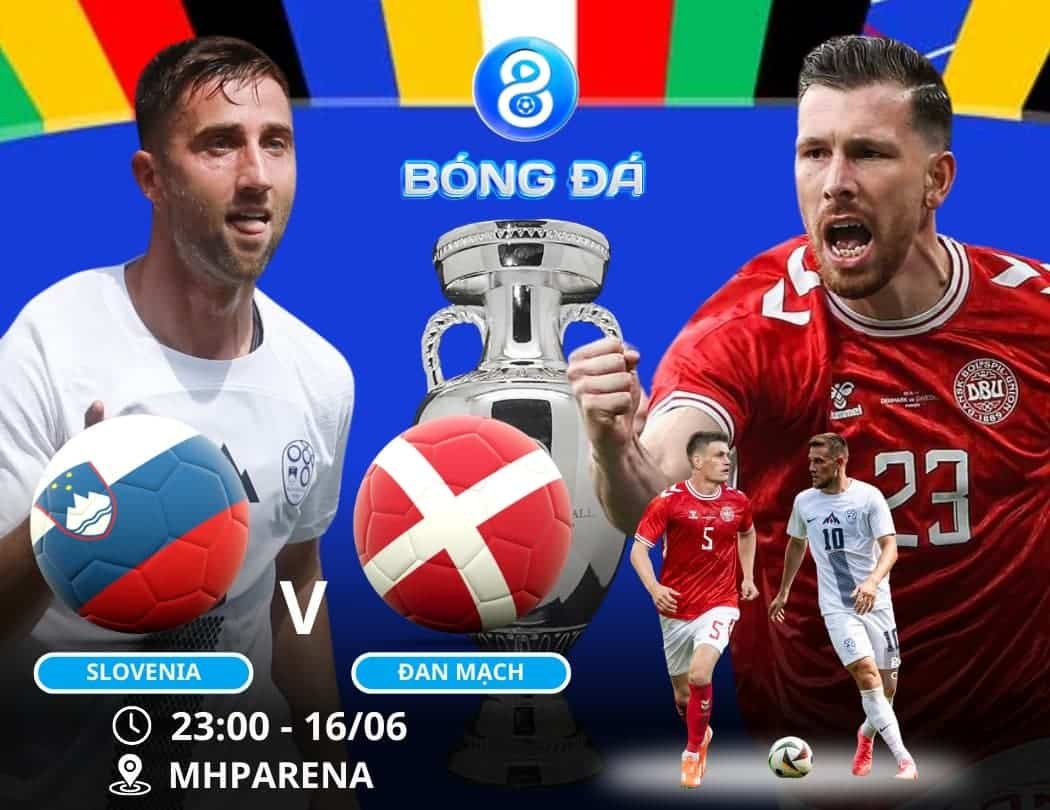 Soi kèo Slovenia vs Đan Mạch 23h00 ngày 16/06