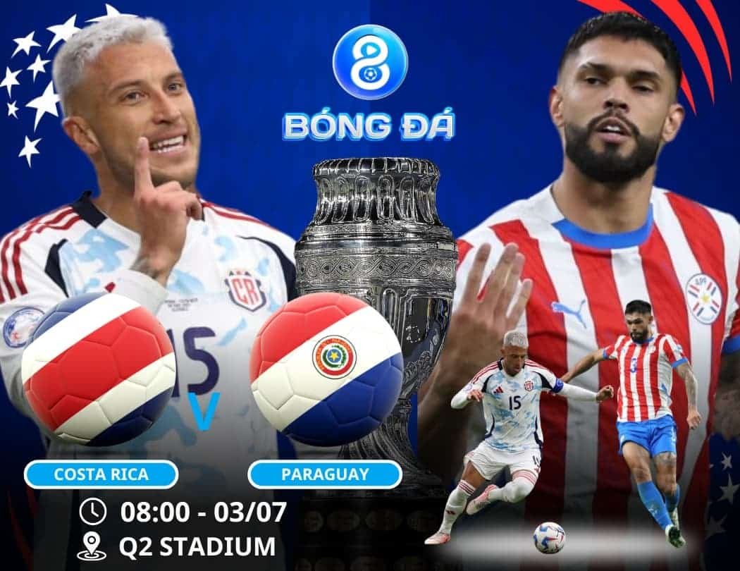 Soi kèo Costa Rica vs Paraguay 08h00 ngày 03/07