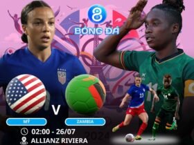 Soi kèo Nữ Mỹ vs Nữ Zambia 02h00 ngày 26/07