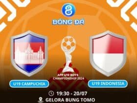 Soi kèo U19 Campuchia vs U19 Indonesia 19h30 ngày 20/07