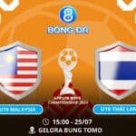 Soi kèo U19 Malaysia vs U19 Thái Lan 15h00 ngày 25/07