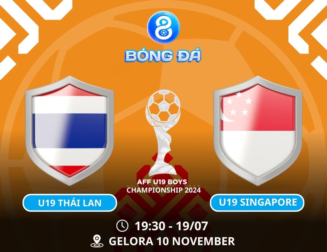 Soi kèo U19 Thái Lan vs U19 Singapore 19h30 ngày 19/07