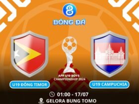 Soi kèo U19 Timor Leste vs U19 Campuchia 15h00 ngày 17/07