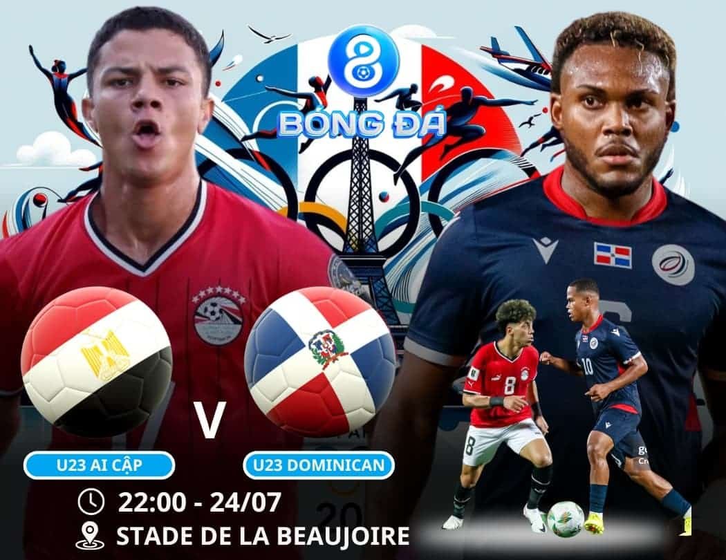 Soi kèo U23 Ai Cập vs U23 Dominican 22h00 ngày 24/07