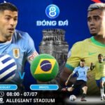 Soi kèo Uruguay vs Brazil 08h00 ngày 07/07