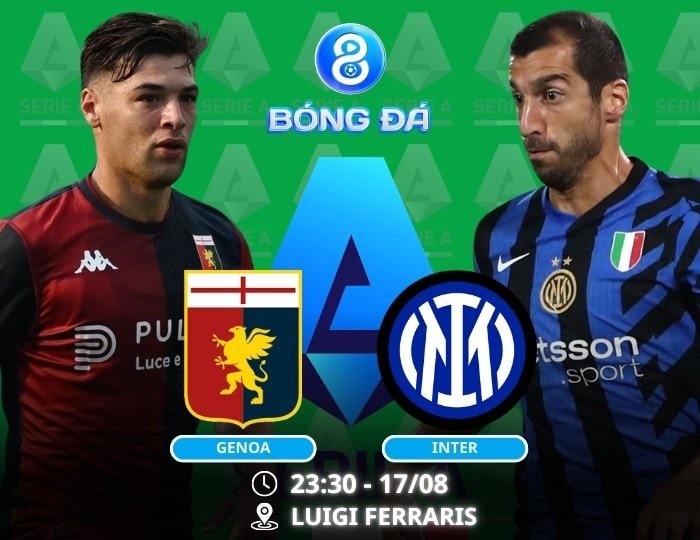 Soi kèo Genoa vs Inter Milan 23h30 ngày 17/08