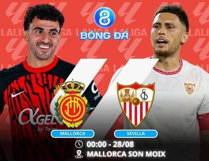 Soi kèo Mallorca vs Sevilla 00h00 ngày 28/08