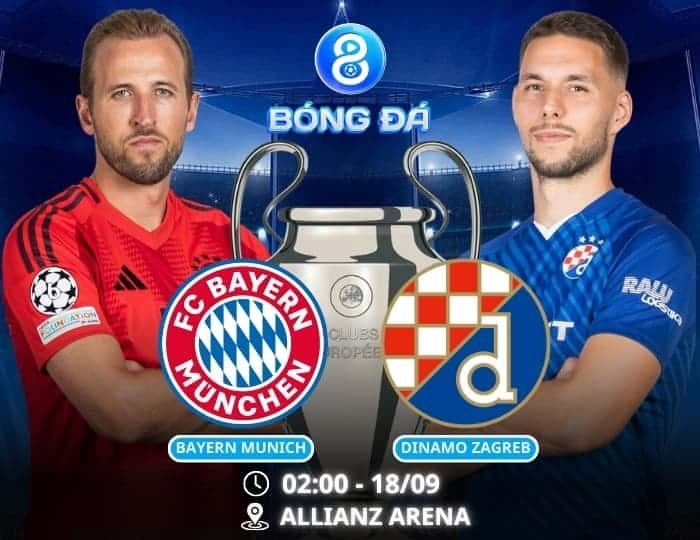 Soi kèo Bayern Munich vs Dinamo Zagreb 02h00 ngày 18/09