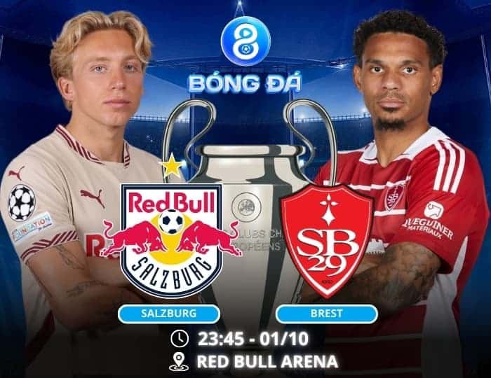 Soi kèo Salzburg vs Brest 23h45 ngày 01/10