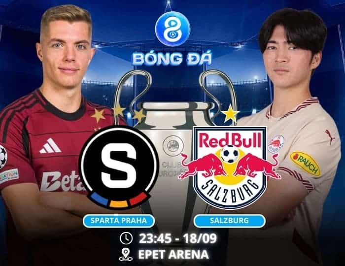 Soi kèo Sparta Praha vs Salzburg 23h45 ngày 18/09