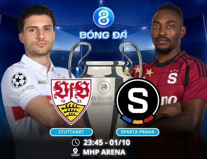 Soi kèo Stuttgart vs Sparta Praha 23h45 ngày 01/10