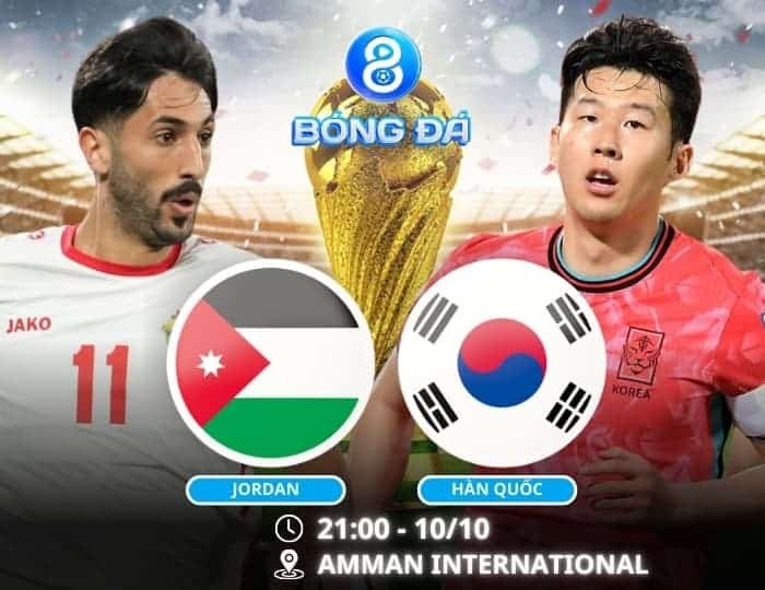 Soi kèo Jordan vs Hàn Quốc 21h00 ngày 10/10