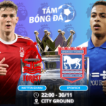 Nhận định, soi kèo Nottingham vs Ipswich 22h00 ngày 30/11