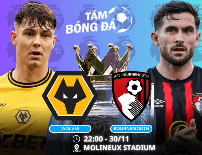 Nhận định, soi kèo Wolves vs Bournemouth 22h00 ngày 30/11