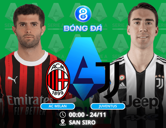 Nhận định, soi kèo AC Milan vs Juventus 0h00 ngày 24/11