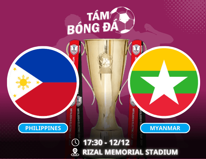 Nhận định, soi kèo Philippines vs Myanmar 17h30 ngày 12/12