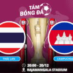 Nhận định, soi kèo Thái Lan vs Campuchia 20h00 ngày 20/12