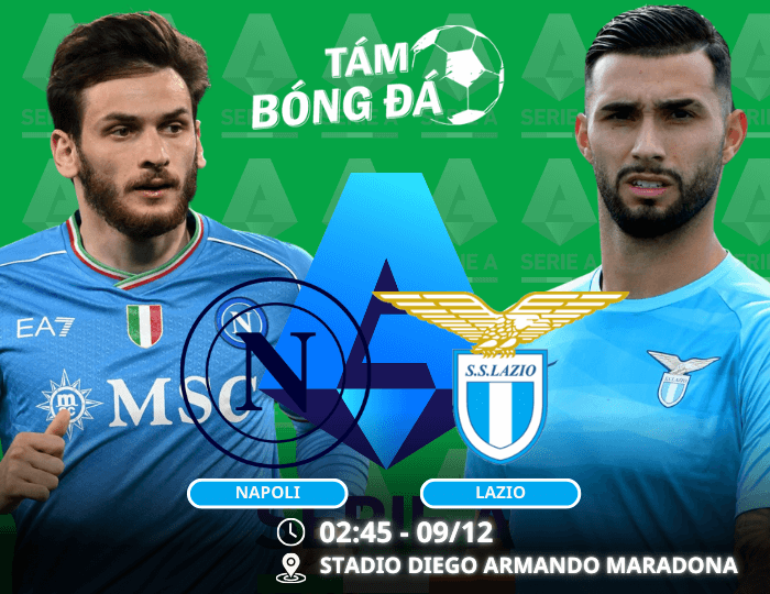 Nhận định, soi kèo Napoli vs Lazio 02h45 ngày 09/12