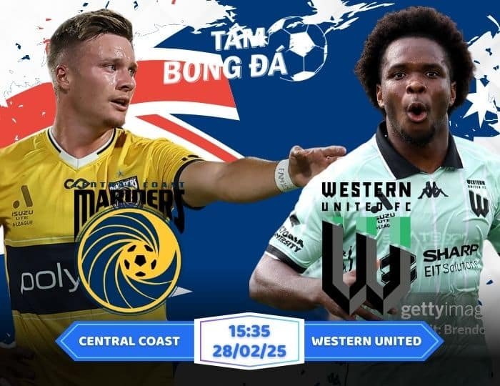 Soi kèo Central Coast Mariners vs Western United 15h35 ngày 28/02