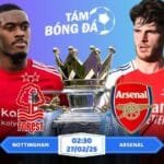 Soi kèo Nottingham vs Arsenal 02h30 ngày 27/02