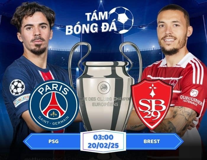 Soi kèo PSG vs Brest 03h00 ngày 20/02