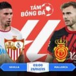 Soi kèo Sevilla vs Mallorca 03h00 ngày 25/02