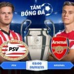 Soi kèo PSV vs Arsenal 03h00 ngày 05/03