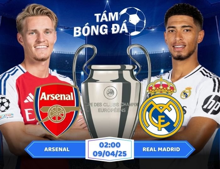 Soi kèo Arsenal vs Real Madrid 02h00 ngày 09/04