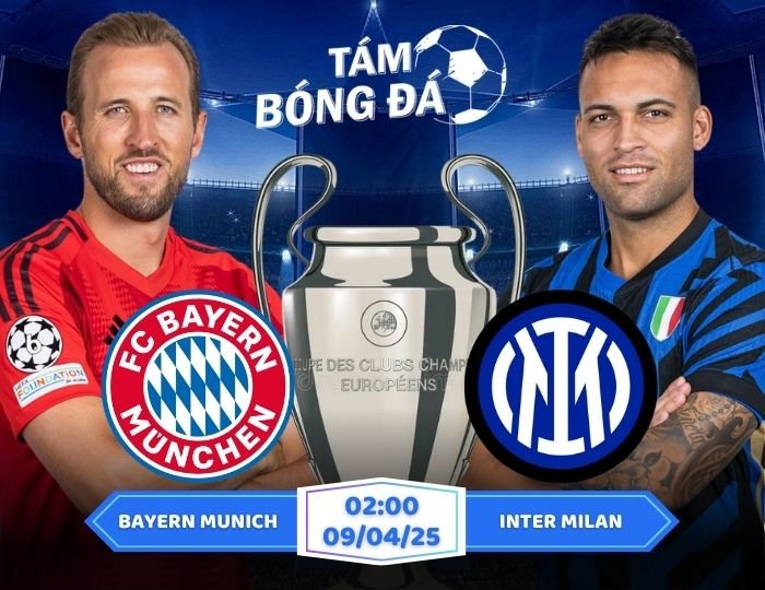 Soi kèo Bayern Munich vs Inter Milan 02h00 ngày 09/04